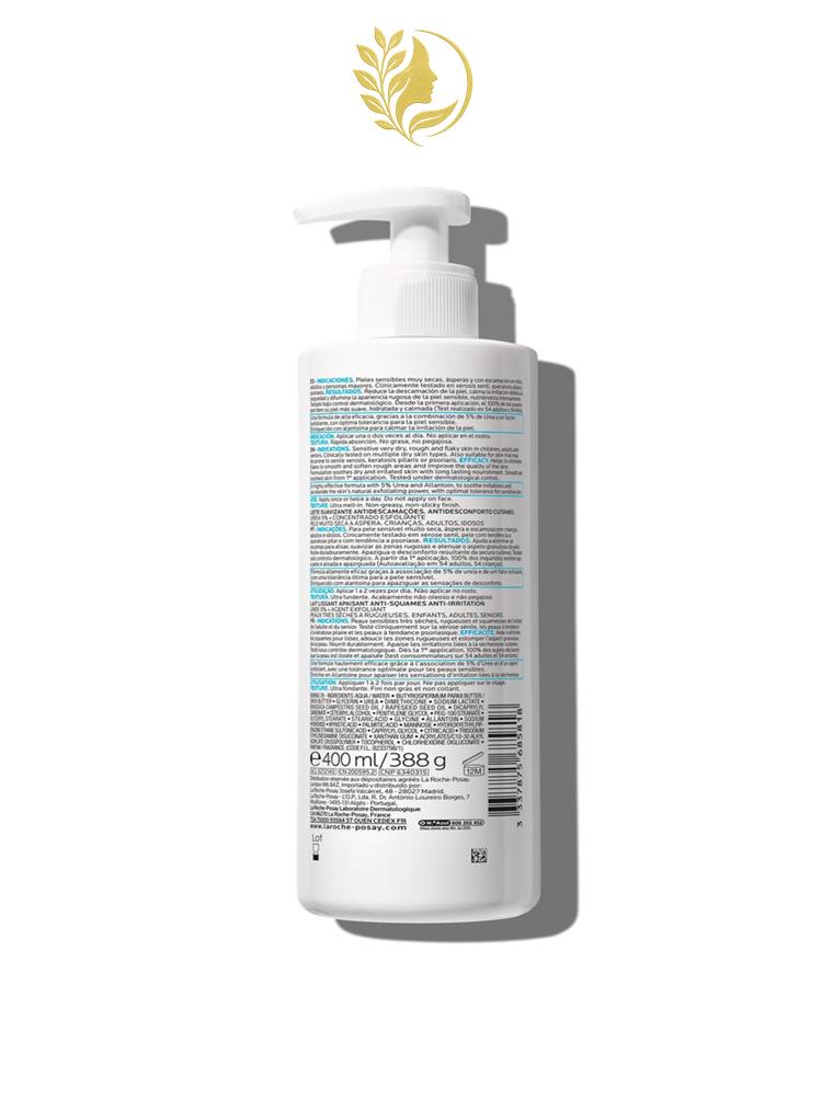 LIPIKAR LAIT UREA 5+ LAIT CORPS HYDRATANT APAISANT ANTI-SQUAMES - 200 & 400 ML -