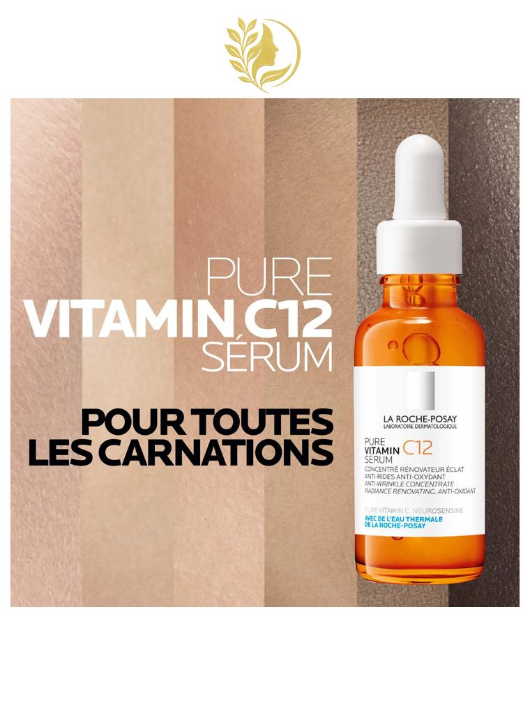 PURE VITAMIN C12 SÉRUM CONCENTRÉ RÉNOVATEUR ÉCLAT ANTI-RIDES, ANTI-OXYDANT- 30ml -