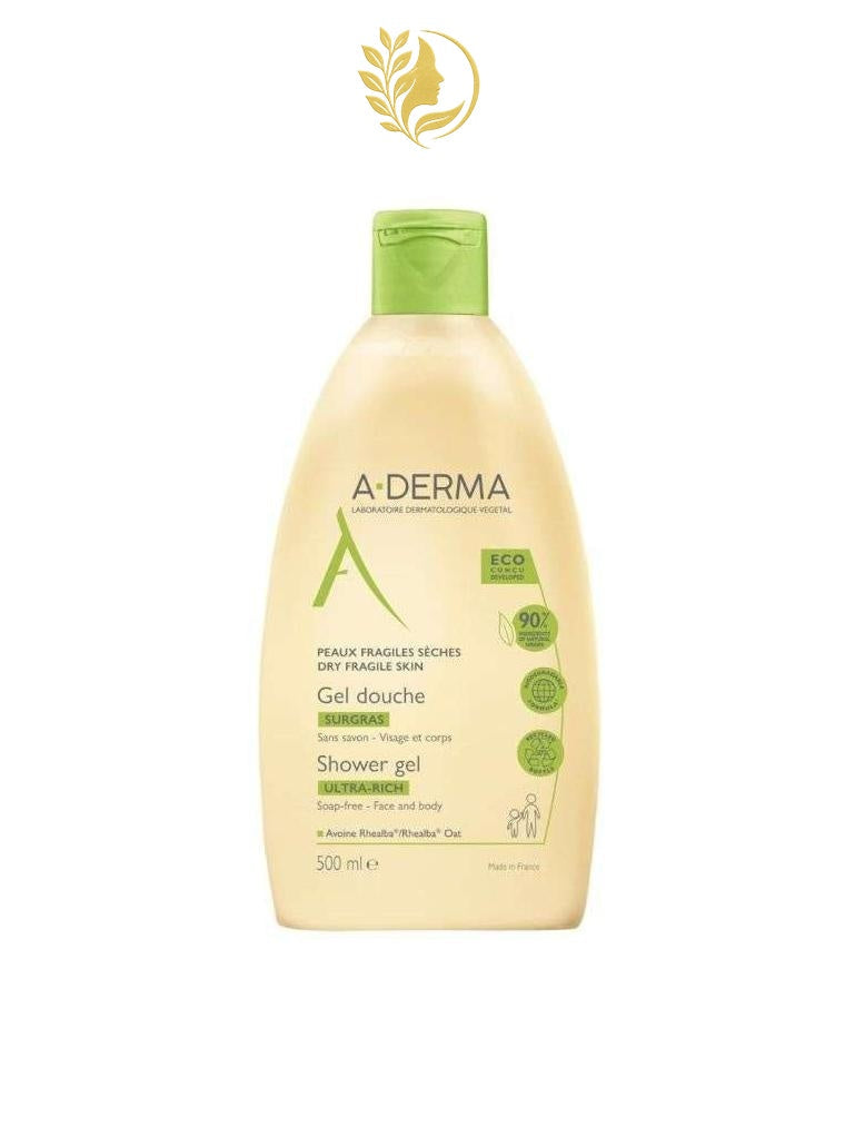 A-DERMA LES INDISPENSABLES - GEL DOUCHE SURGRAS ULTRA RICHE - 200 & 500 ML -