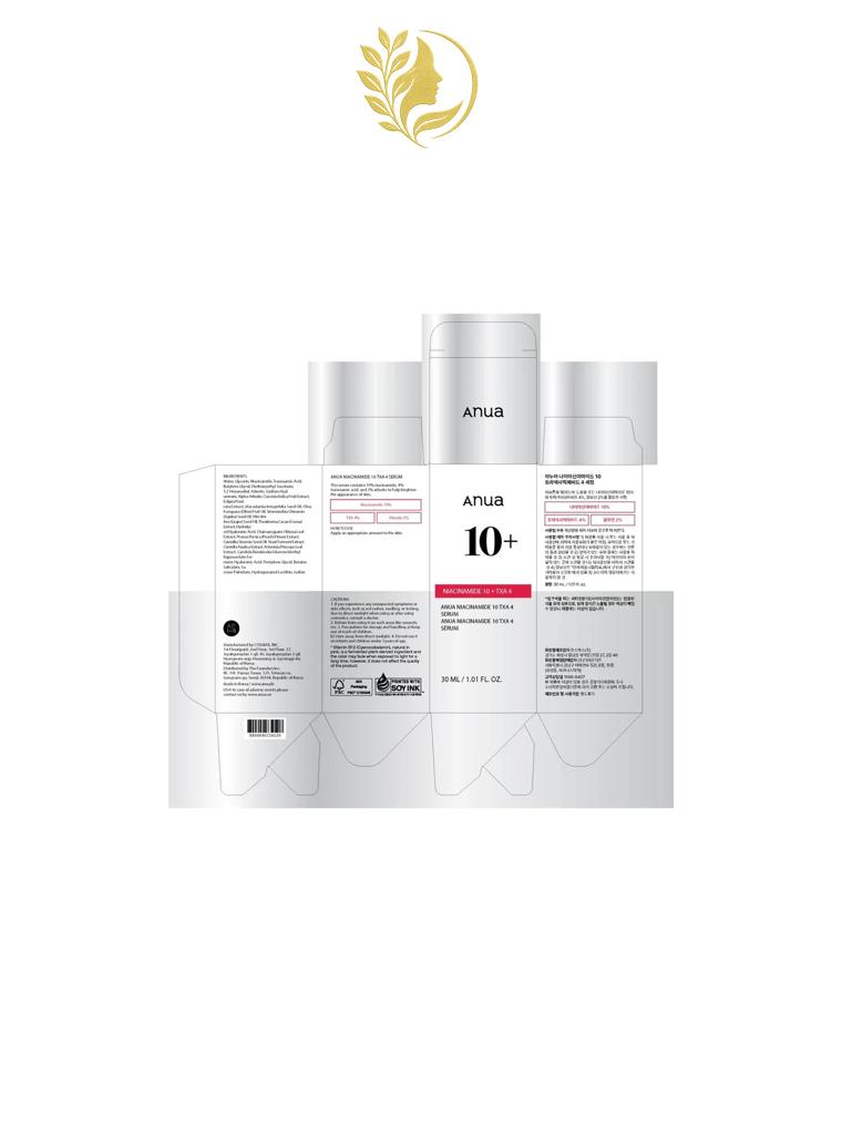 ANUA NIACINAMIDE 10 TXA 4 SERUM FOR BRIGHTENING AND DARK SPOTS - 30 ML -