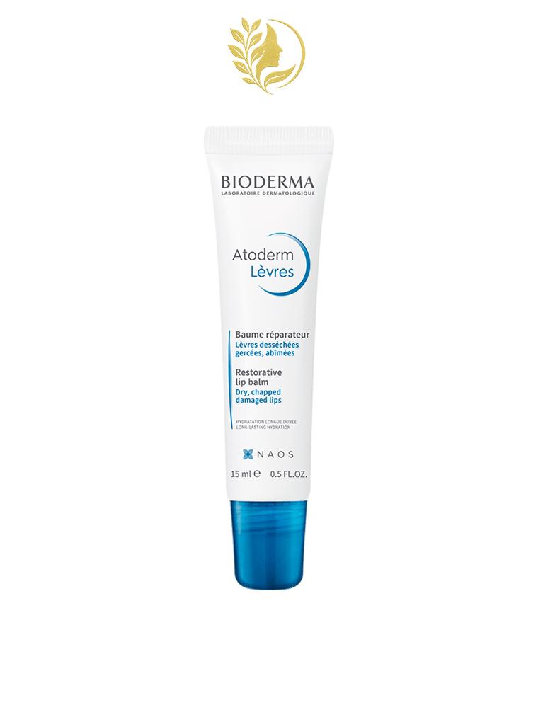 BIODERMA ATODERM BAUME LEVRES 15 ML NOURRIT ET APAISE LES LEVRES GERCEES