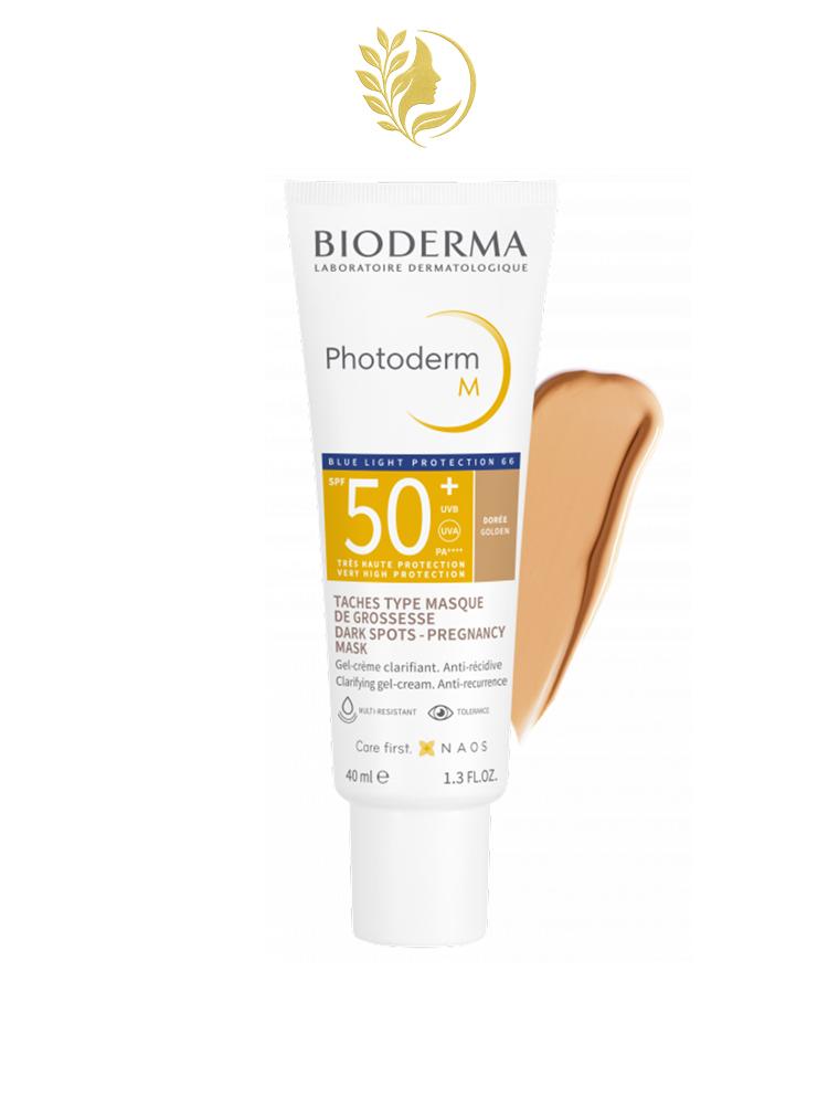 BIODERMA PHOTODERM M CREME TEINTEE PROTECTRICE BLEU LIGHT DOREE SPF50+ 40 ML