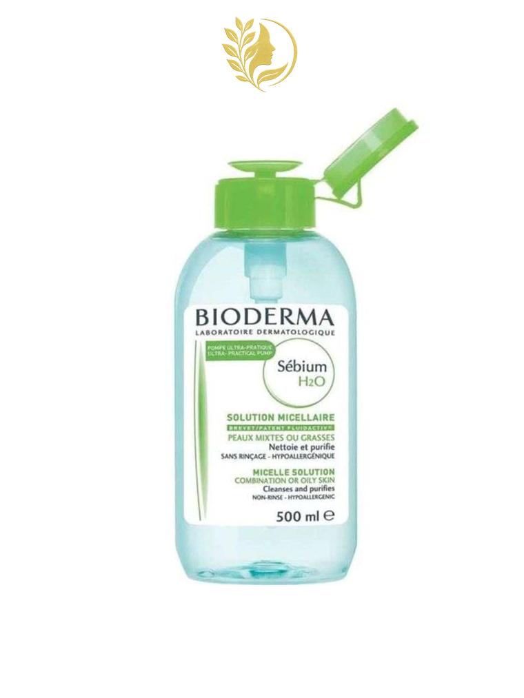 BIODERMA SEBIUM H20 SOLUTION MICELLAIRE POMPE INVERSEE 500 ML