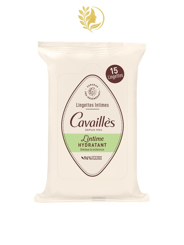 CAVAILLÈS LINGETTES INTIMES HYDRATANT ( SÉCHERESSE ) - 15 LINGETTES -