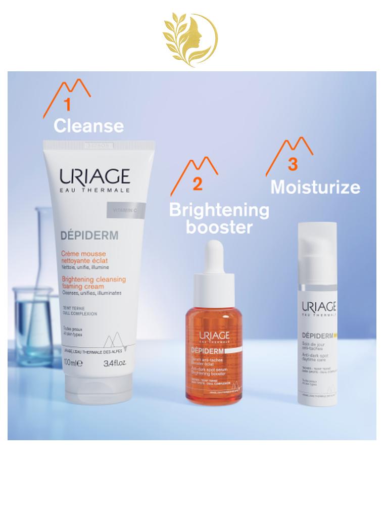 URIAGE DÉPIDERM - CRÈME MOUSSE NETTOYANTE ÉCLAT NETTOIE, UNIFIE, ILLUMINE - 100 ML -