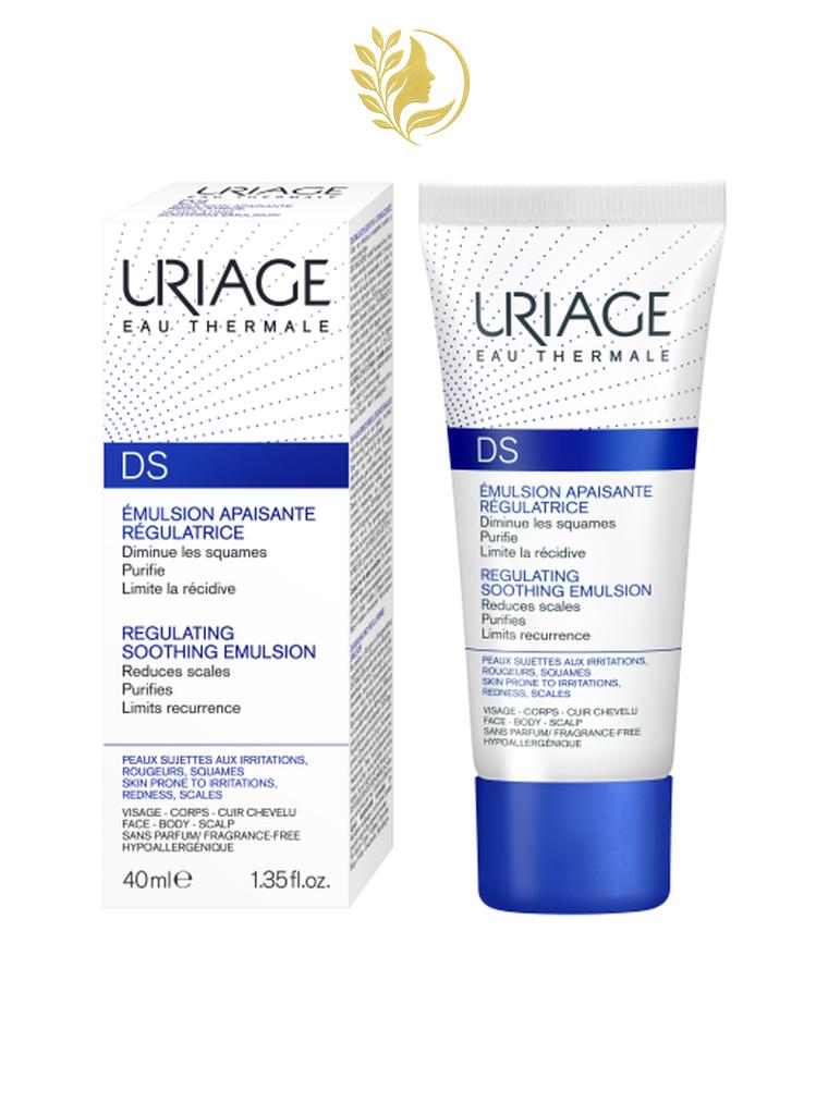 URIAGE DS - ÉMULSION APAISANTE RÉGULATRICE DIMINUTION DES SQUAMES ET ROUGEURS - 40 ML -