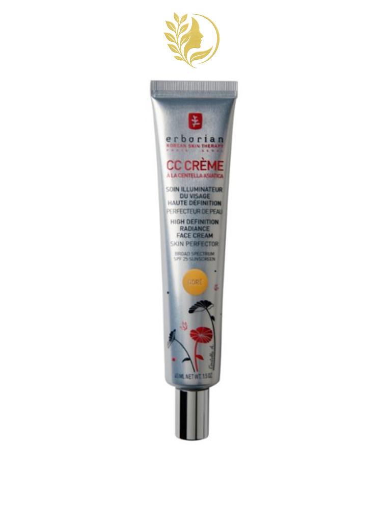 ERBORIAN CC CREAM A LA CENTELLA DORE SOIN ILLUMINATEUR VISAGE SPF 25 - 45 ML -