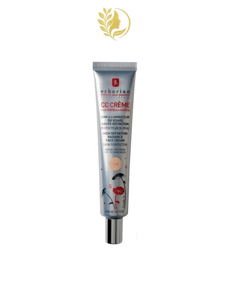 ERBORIAN CC CREAM A LA CENTELLA CLAIR SOIN ILLUMINATEUR VISAGE SPF 25 - 15 & 45 ML -