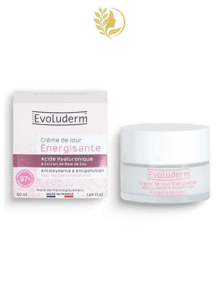 EVOLUDERM CREME DE JOUR ENERGISANTE A L ACIDE HYALURAINIQUE ET BAIE DE GOJIE 50 ML