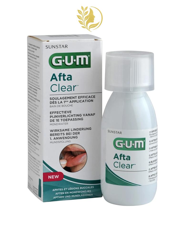 GUM AFTACLEAR BAIN DE BOUCHE APHTES ET LESIONS BUCCALES 120 ML REF 2410