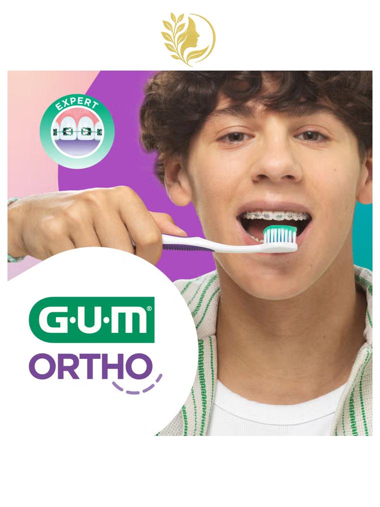 GUM ORTHO BROSSE À DENTS ORTHODONTIQUE REF. 124 - SOUPLE -