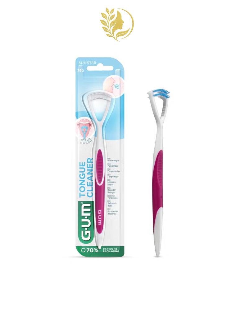 GUM GRATTE-LANGUE DOUBLE ACTION REF. 760 - 1 PIÈCE -