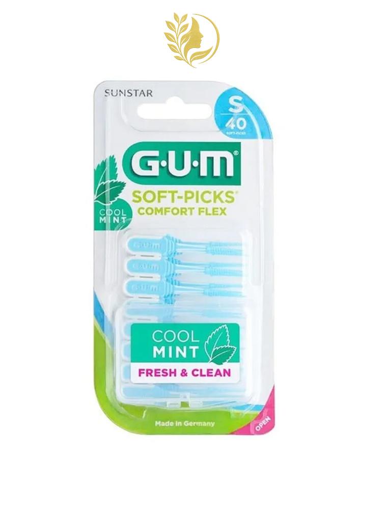 GUM SOFT-PICK COMFORT FLEX MENTHOLÉ SMALL REF. 669 - 40 PIÈCES -