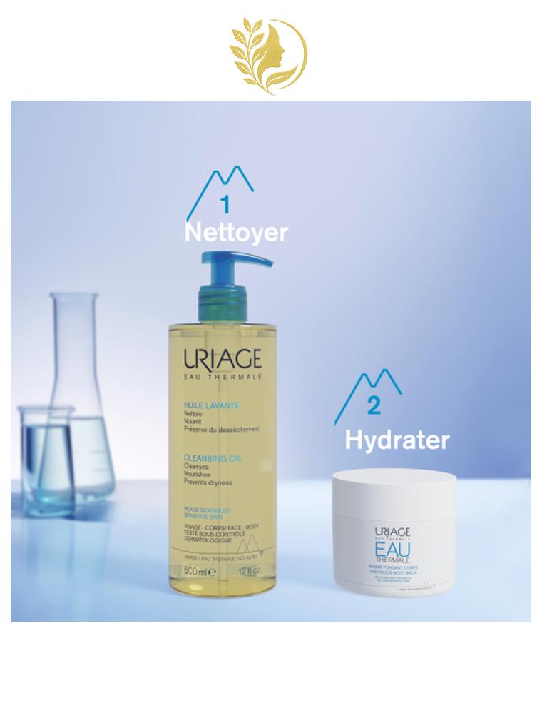 URIAGE HUILE LAVANTE NETTOIE, NOURRIT, PROTÈGE - 500 ML & 1 L -
