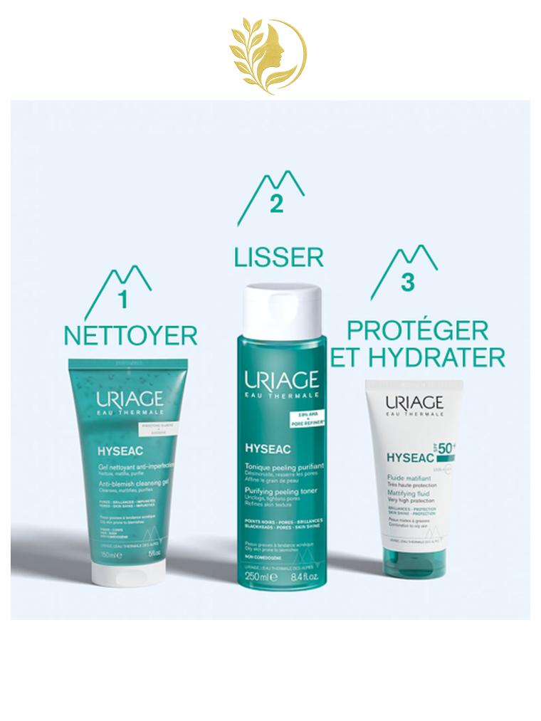 URIAGE HYSEAC - FLUIDE MATIFIANT SPF50+ BRILLANCES, PROTECTION - 50 ML -