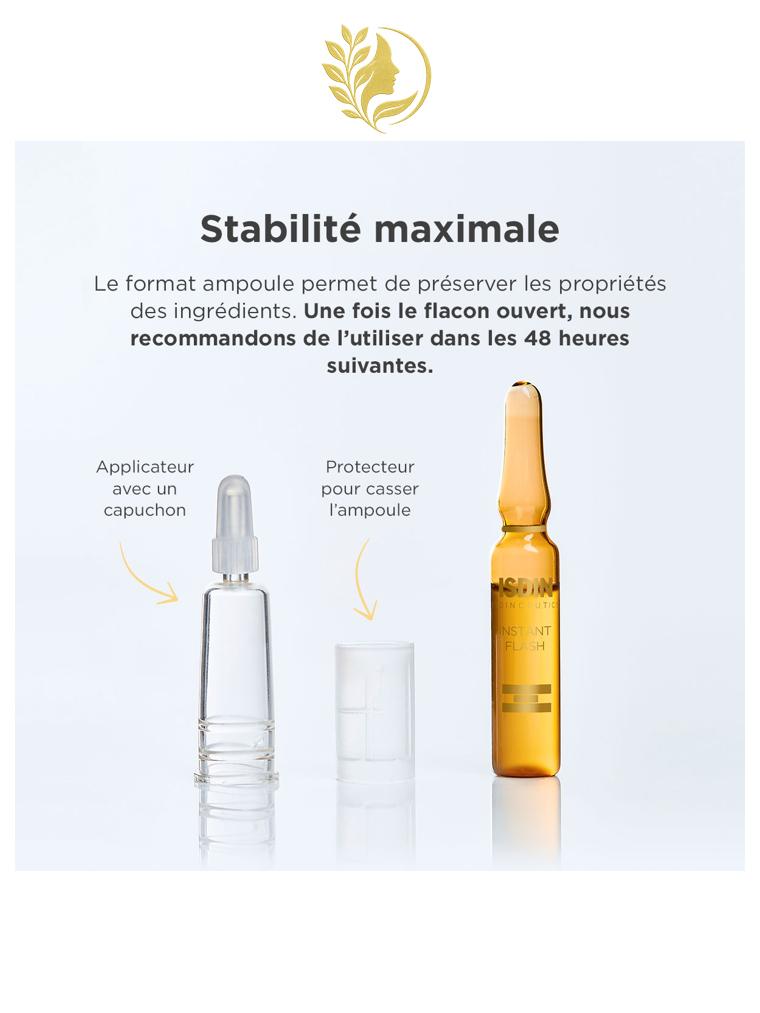 ISDIN ISDINCEUTICS INSTANT FLASH - 5 AMPOULES x 2 ML -