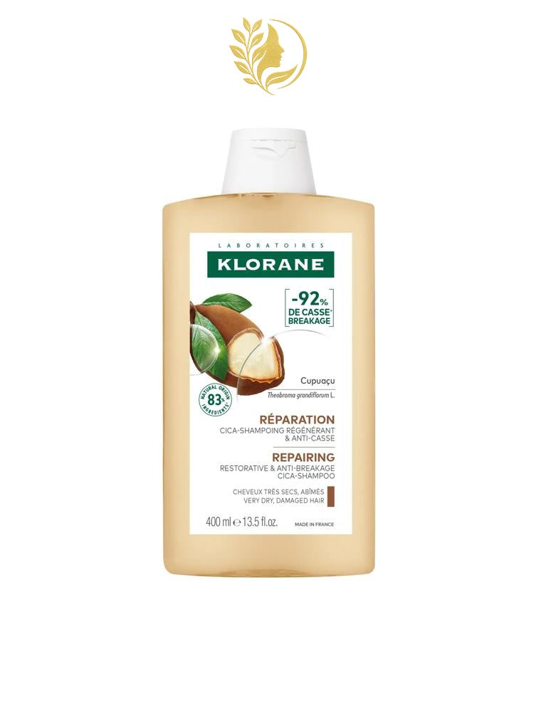KLORANE *8* SHAMPOING AU CUPUAÇU BIO NETTOIE, NOURRIT & RÉPARE LA FIBRE PERMANENT - 200 & 400 ML -