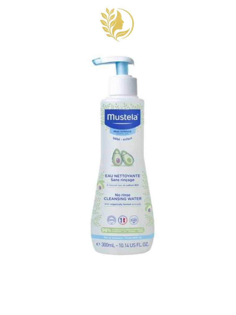 MUSTELA EAU NETTOYANTE BÉBÉ SANS RINÇAGE À L'AVOCAT - 300 ML -