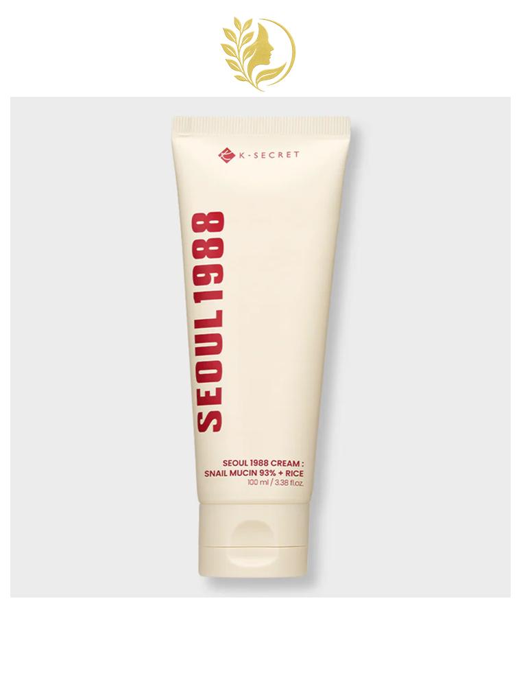 K-SECRET SEOUL 1988 CREAM : SNAIL MUCIN 93% + RICE - 100 ML -