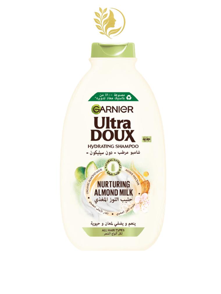 GARNIER ULTRA DOUX LAIT D'AMANDE SHAMPOOING HYDRATANT - 200, 400 & 600 ML -