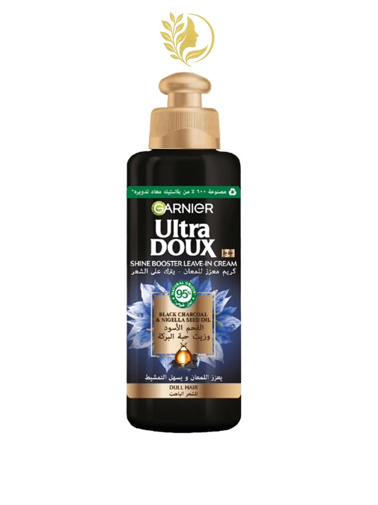 GARNIER ULTRA DOUX CHARBON NOIR ET HUILE DE FLEUR DE NIGELLE SOIN SANS RINÇAGE - 200 ML -