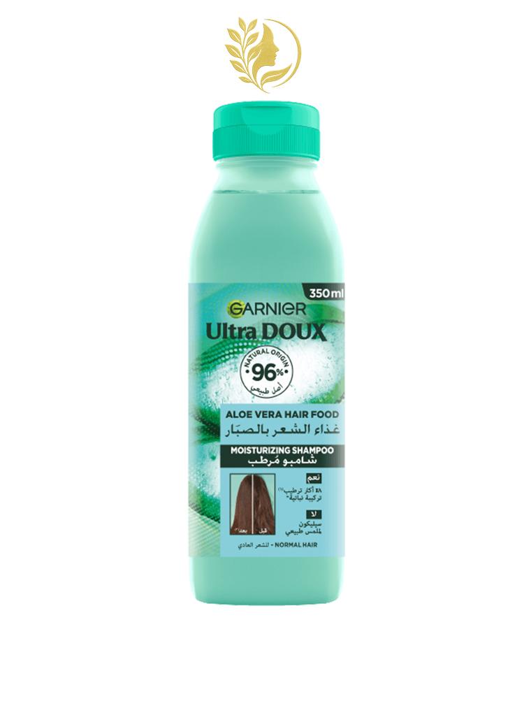 GARNIER ULTRA DOUX HAIR FOOD ALOE VERA SHAMPOOING HYDRATANT POUR CHEVEUX NORM - 350 ML -