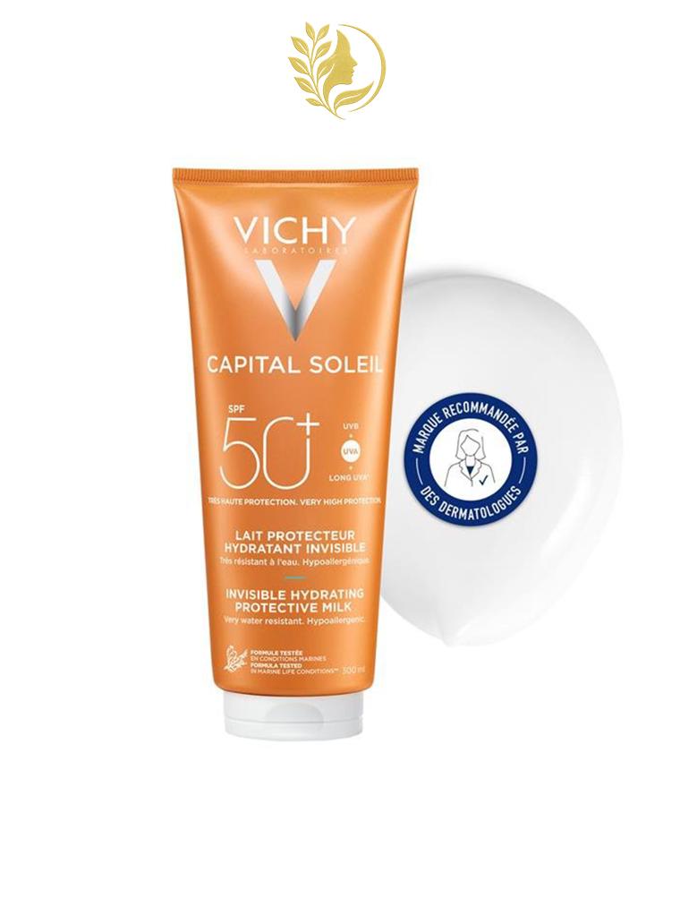 VICHY CAPITAL SOLEIL LAIT HYDRATANT VISAGE ET CORPS SPF50+ - 300 ML -