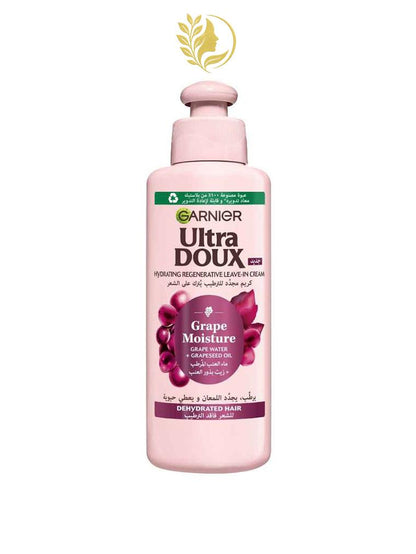 GARNIER ULTRA DOUX GRAPE MOISTURE CRÈME COIFFANTE 2-EN-1 HYDRATANTE AU RAISIN - 200 ML -
