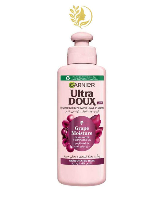 GARNIER ULTRA DOUX GRAPE MOISTURE CRÈME COIFFANTE 2-EN-1 HYDRATANTE AU RAISIN - 200 ML -