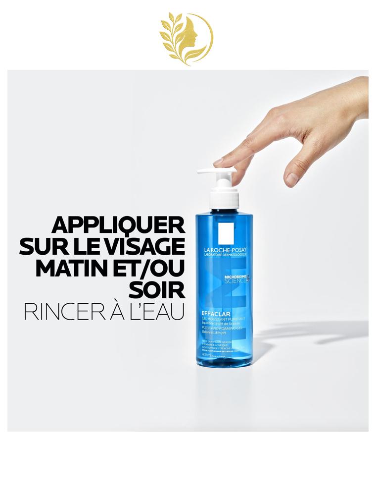 EFFACLAR GEL MOUSSANT PURIFIANT NETTOYANT - 200, 400ml & écorecharge 400ml -
