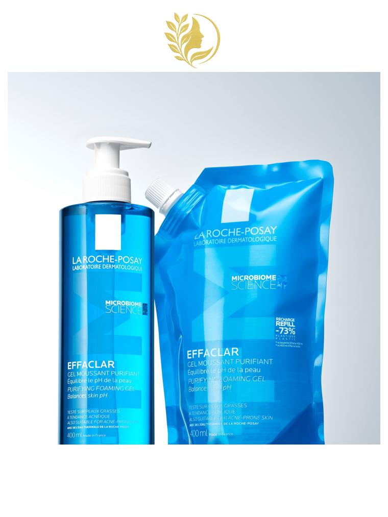 EFFACLAR GEL MOUSSANT PURIFIANT NETTOYANT - 200, 400ml & écorecharge 400ml -