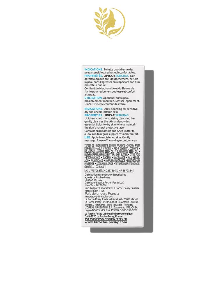 LIPIKAR PAIN SURGRAS PAIN NETTOYANT ANTI-DESSÈCHEMENT - 150 G -