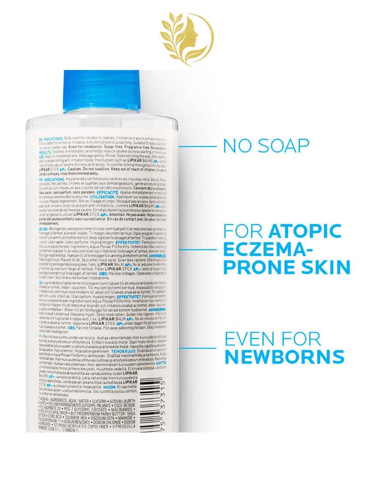 LIPIKAR SYNDET AP+ CRÈME LAVANTE SANS PARFUM ULTRA-DOUCE - 200 & 400 ML -