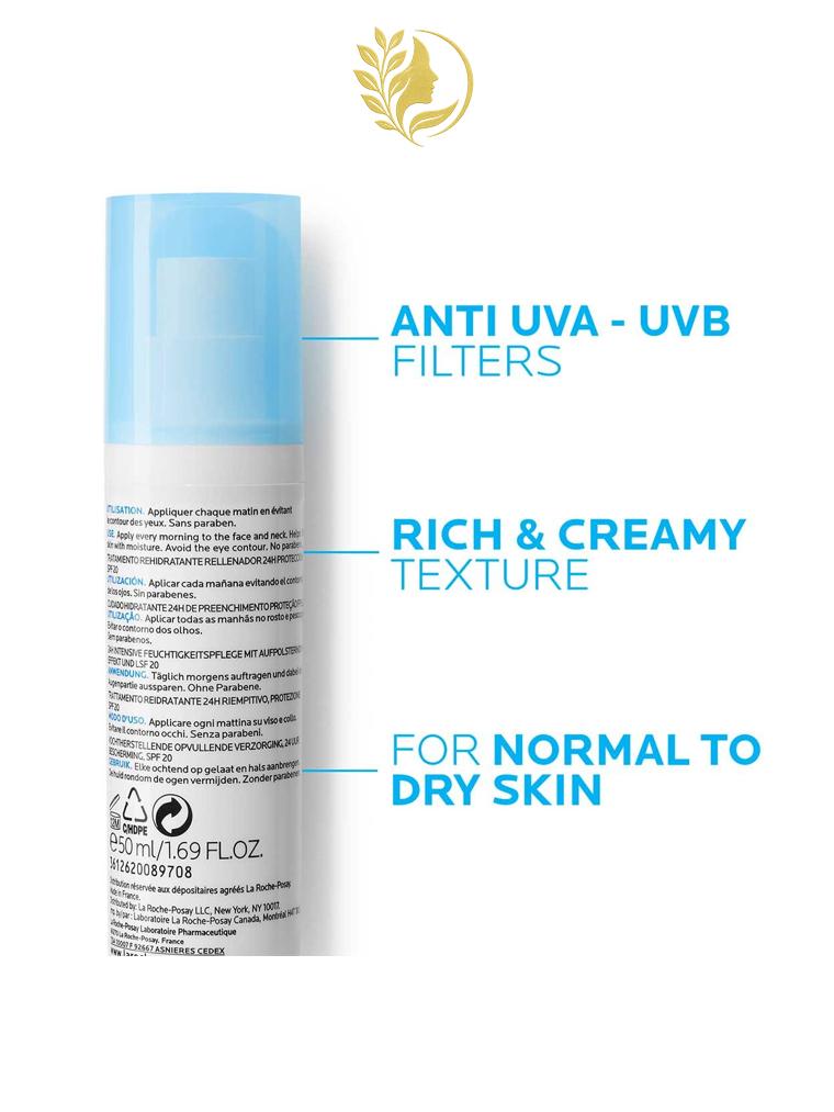 HYDRAPHASE INTENSE UV RICHE SOIN RÉHYDRATANT COMBLANT 24H PROTECTION SPF 20 - 40 ML -