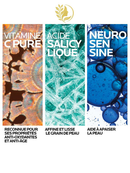PURE VITAMIN C12 SÉRUM CONCENTRÉ RÉNOVATEUR ÉCLAT ANTI-RIDES, ANTI-OXYDANT- 30ml -