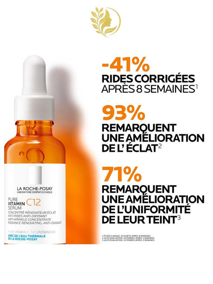 PURE VITAMIN C12 SÉRUM CONCENTRÉ RÉNOVATEUR ÉCLAT ANTI-RIDES, ANTI-OXYDANT- 30ml -