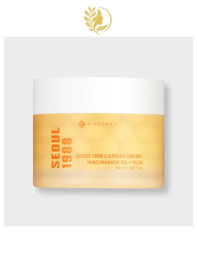 K-SECRET SEOUL 1988 CAPSULE CREAM : NIACINAMIDE 5% + YUJA - 50 ML -