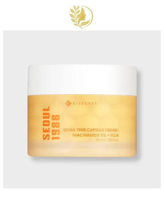 K-SECRET SEOUL 1988 CAPSULE CREAM : NIACINAMIDE 5% + YUJA - 50 ML -