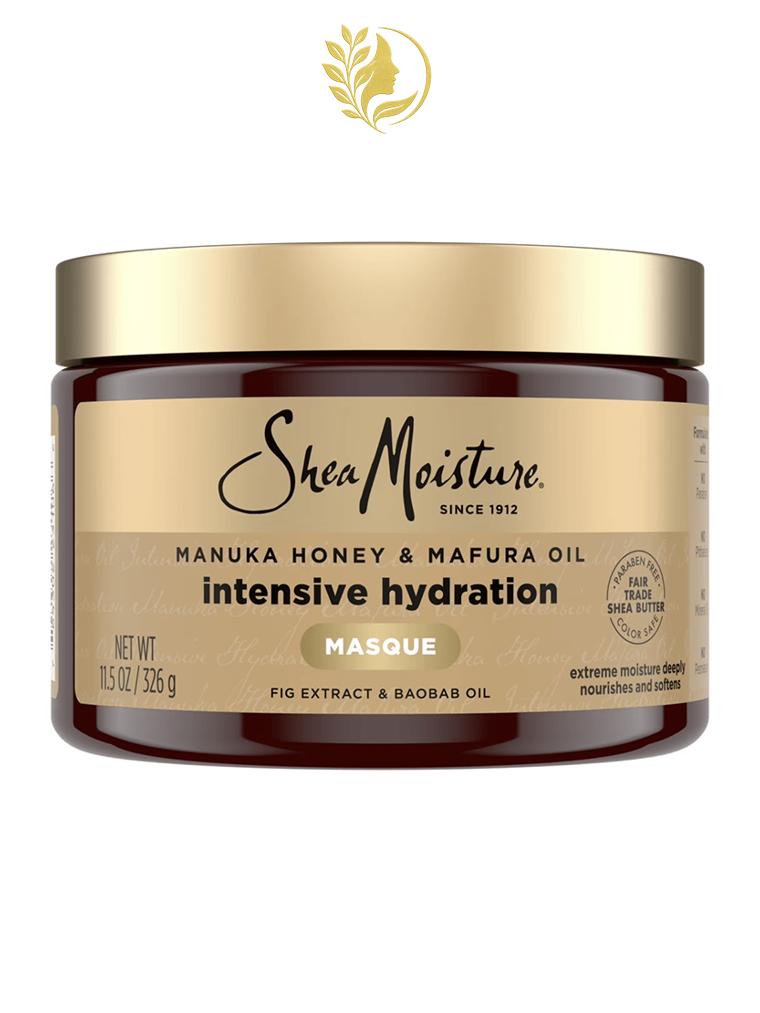SHEAMOISTURE *5* MASQUE CAPILLAIRE HYDRATANT  MIEL DE MANUKA ET HUILE DE MAFURA CONTRÔLE DES FRISOTTIS POUR CHEVEUX SECS - 326 GR -