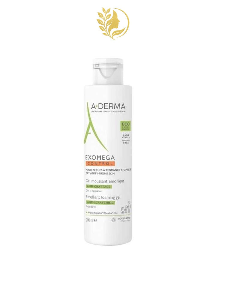 A-DERMA EXOMEGA CONTROL GEL MOUSSANT ÉMOLLIENT ANTI-DÉMANGEAISONS - 200 & 500 ML -