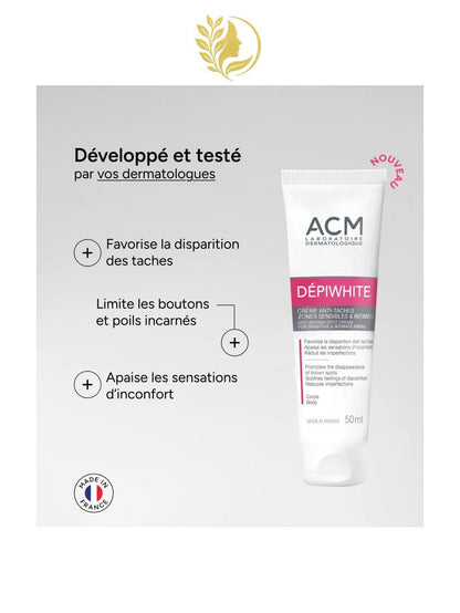 ACM DÉPIWHITE CRÈME ANTI-TACHES ZONES SENSIBLES & INTIMES - 50 ML -