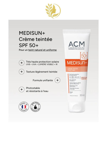 ACM MEDISUN+ CRÈME TEINTÉE SPF50+ - 40 ML -