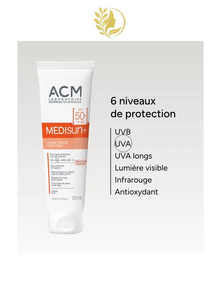 ACM MEDISUN+ CRÈME TEINTÉE SPF50+ - 40 ML -