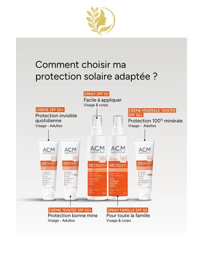ACM MEDISUN+ CRÈME TEINTÉE SPF50+ - 40 ML -
