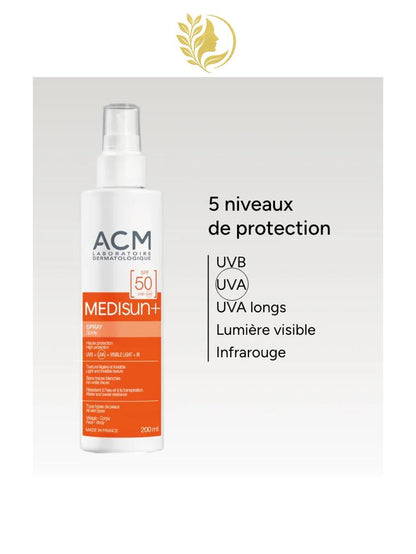ACM MEDISUN+ SPRAY SPF50 - 200 ML -
