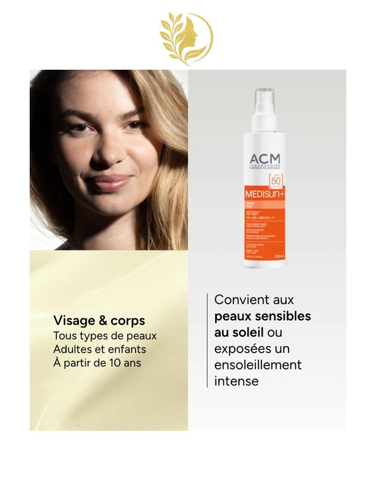 ACM MEDISUN+ SPRAY SPF50 - 200 ML -