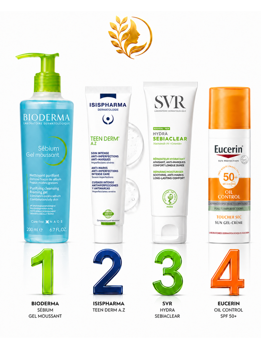ROUTINE ANTI-ACNÉ AVEC HYPERPIGMENTATION POST-INFLAMMATOIRE