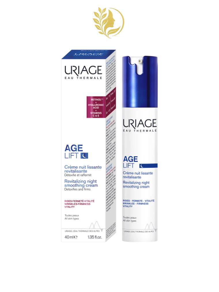 URIAGE AGE LIFT – CRÈME NUIT LISSANTE REVITALISANTE  RIDES, FERMETÉ, VITALITÉ - 40 ML -