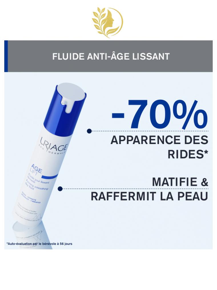 URIAGE AGE LIFT – FLUIDE JOUR LISSANT FERMETÉ  RIDES, FERMETÉ, BRILLANCES - 40 ML -