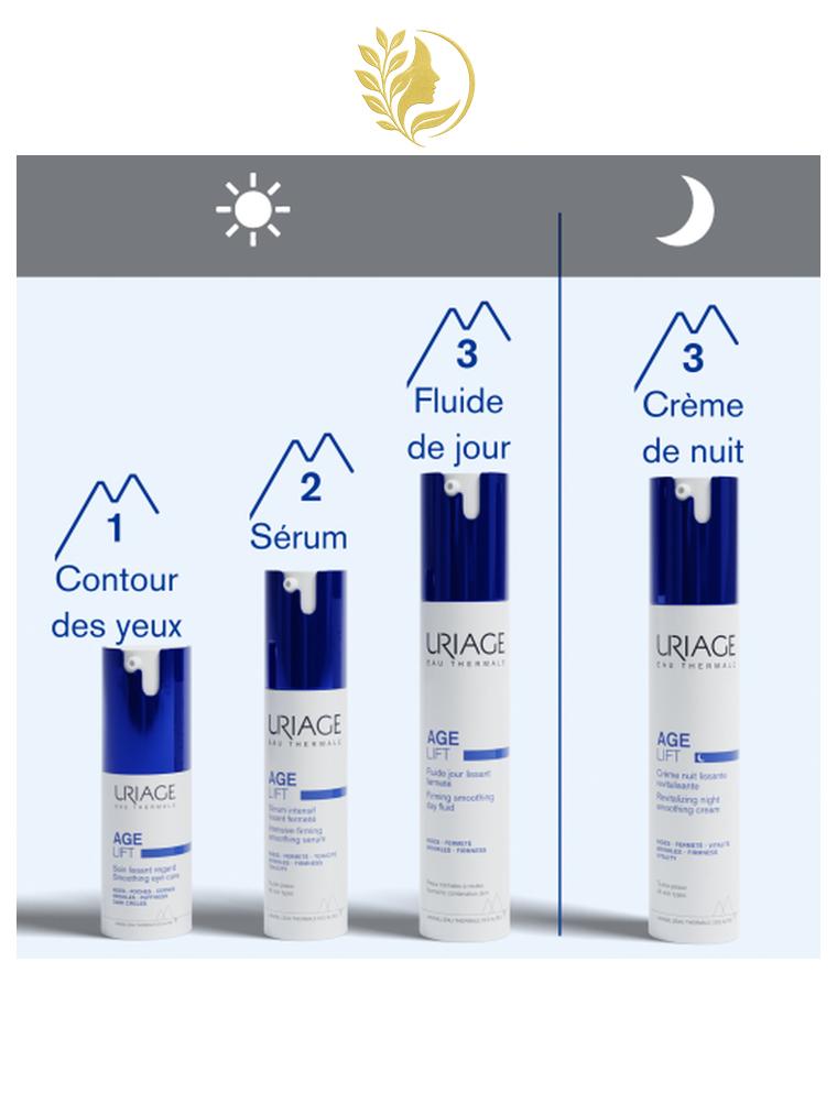 URIAGE AGE LIFT – FLUIDE JOUR LISSANT FERMETÉ  RIDES, FERMETÉ, BRILLANCES - 40 ML -